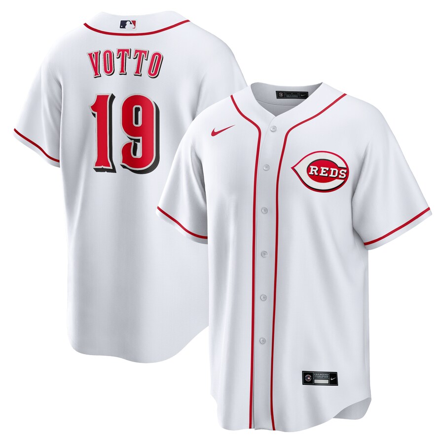 Men's Cincinnati Reds Joey Votto Nike White Home Replica Player Name Jersey - U-jersey