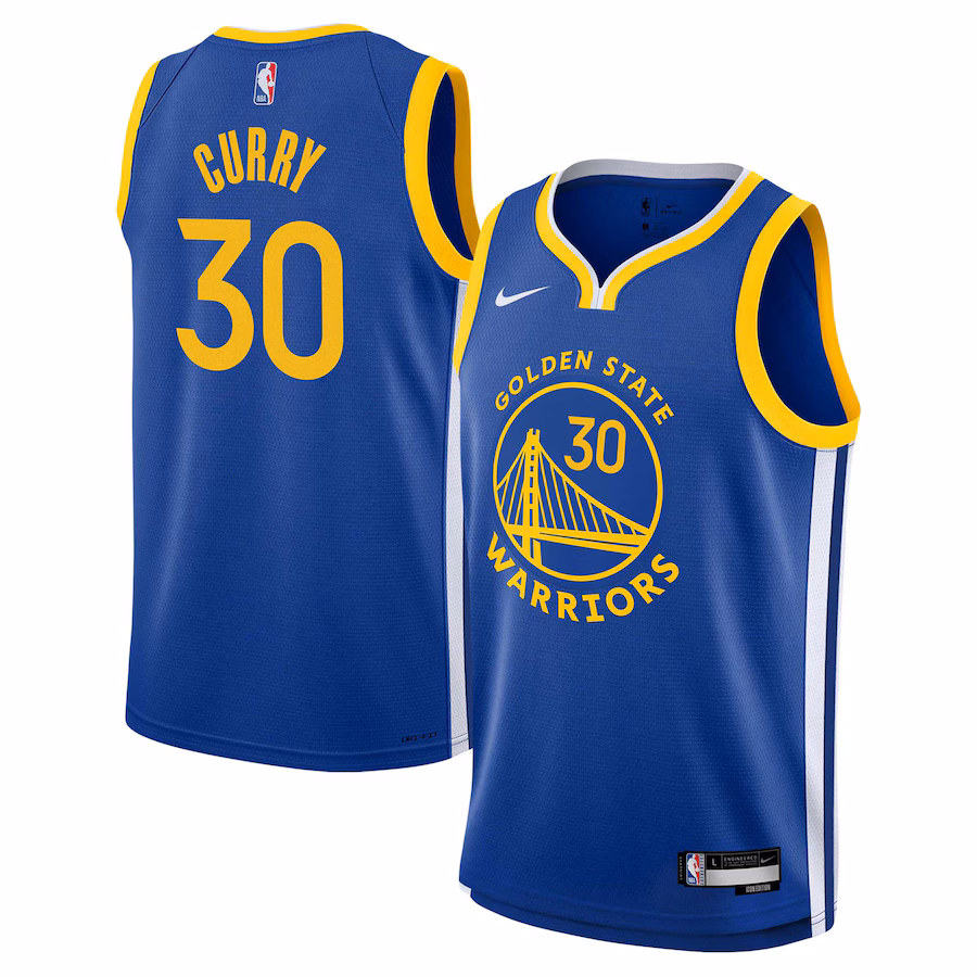 Youth Golden State Warriors Stephen Curry Nike Royal Swingman Jersey - Icon Edition - U-jersey