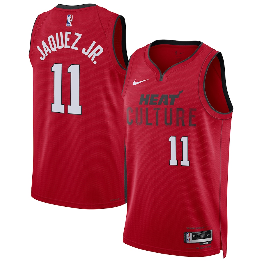 Unisex Miami Heat Jaime Jaquez Jr. Nike Red 2024/25 Swingman Player Jersey - City Edition - U-jersey
