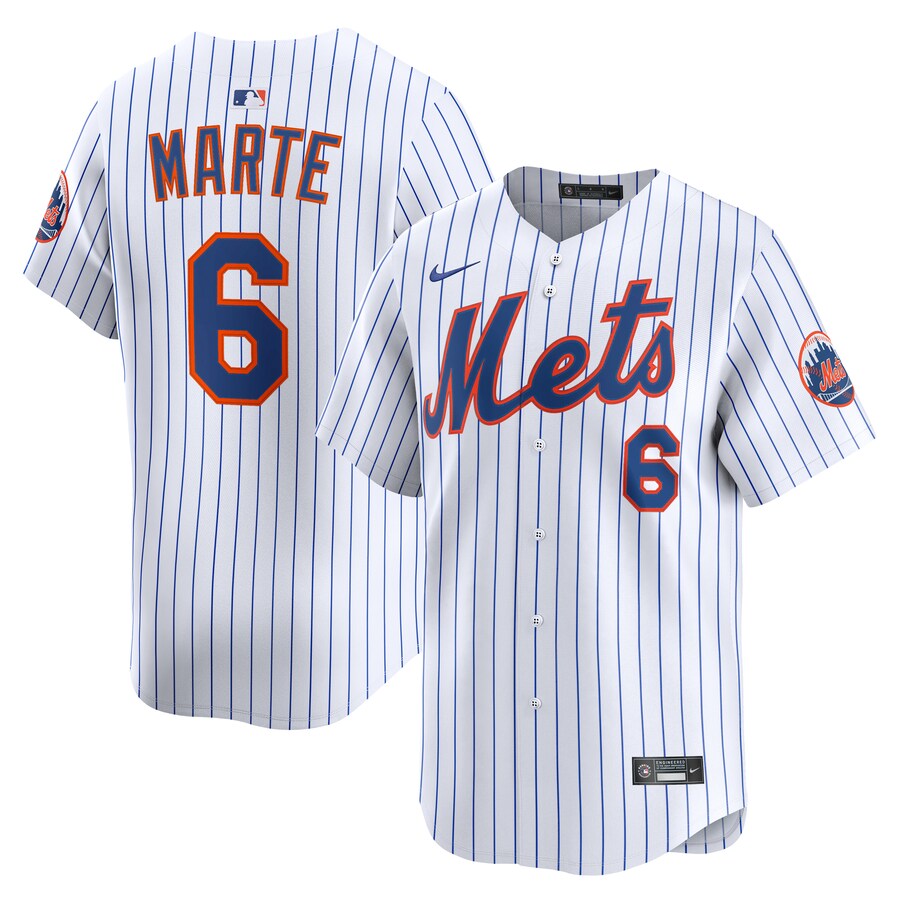 Men's New York Mets Starling Marte Nike White Alternate Limited Player Jersey - U-jersey