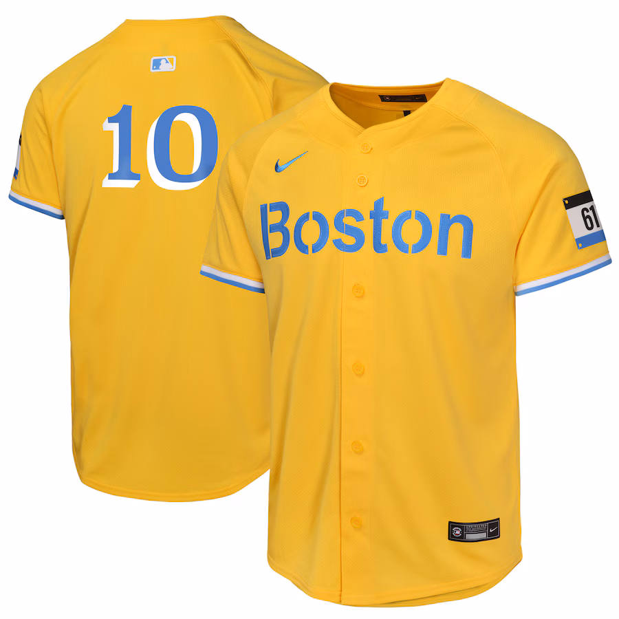 Youth Boston Red Sox Trevor Story Nike Gold City Connect Limited Player Jersey - U-jersey