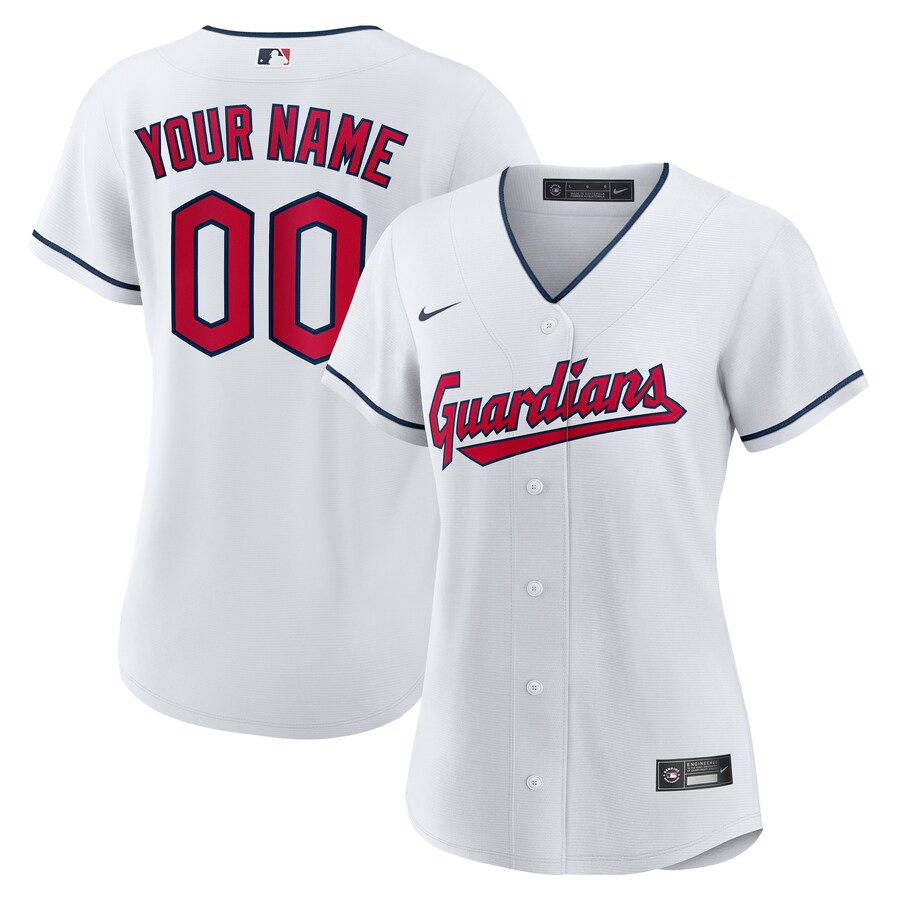 Women's Cleveland Guardians Nike White Replica Custom Jersey - U-jersey