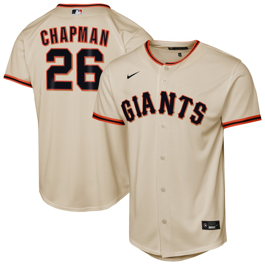 Youth San Francisco Giants Matt Chapman Nike Cream Home Replica Jersey - U-jersey