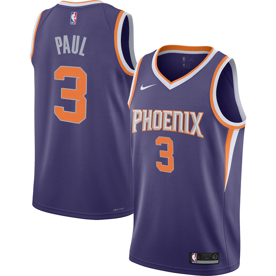 Youth Phoenix Suns Chris Paul Nike Purple Swingman Jersey - Icon Edition - U-jersey