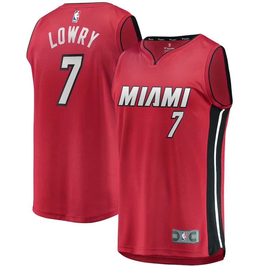 Youth Miami Heat Kyle Lowry Fanatics Red Fast Break Player Jersey - Statement Edition - U-jersey