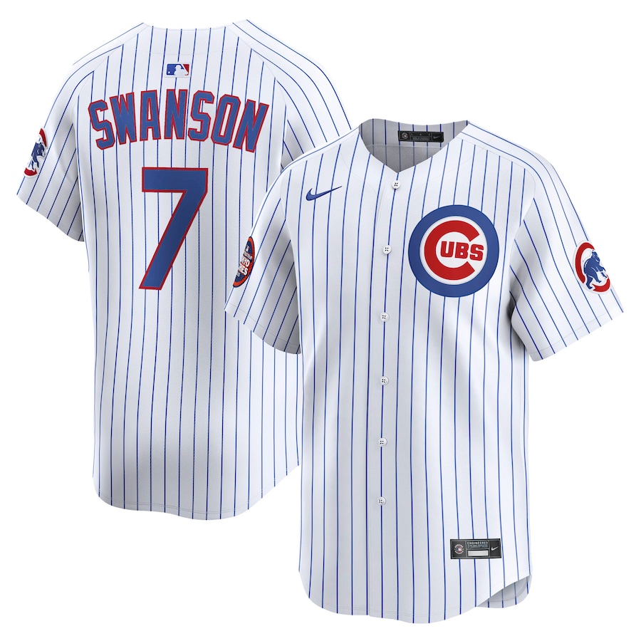 Men's Chicago Cubs Dansby Swanson Nike White 2025 MLB World Tour: Tokyo Series Home Limited Player Jersey - U-jersey