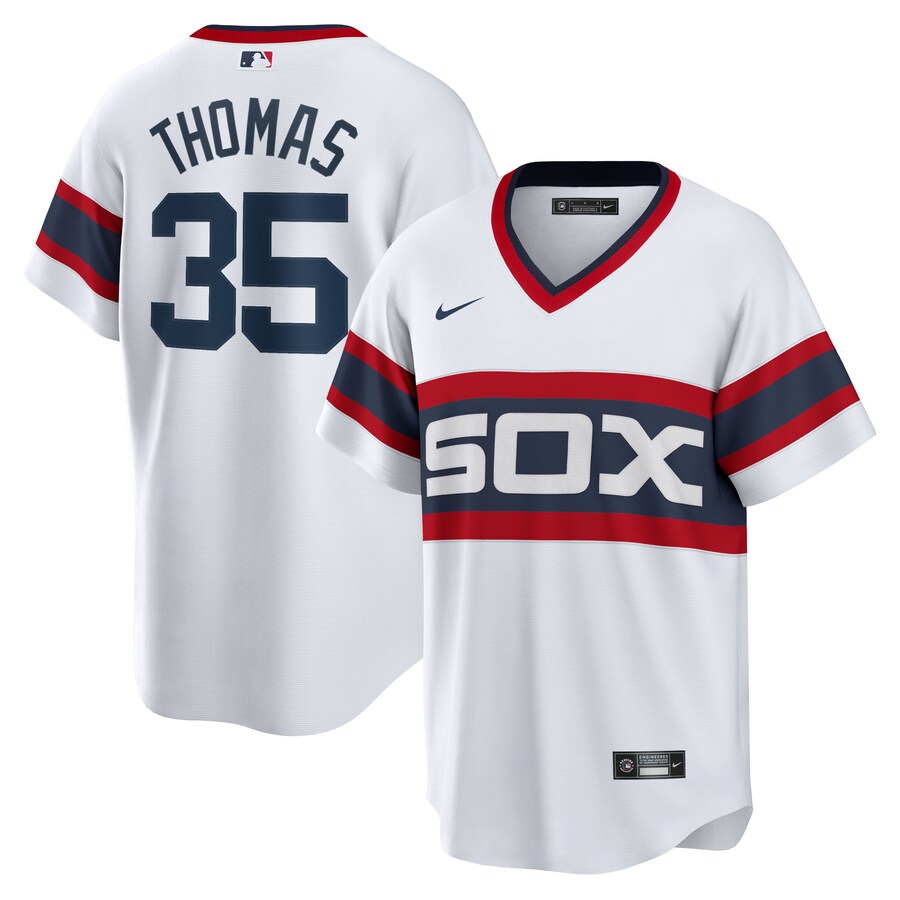 Men's Chicago White Sox Frank Thomas Nike White Home Cooperstown Collection Player Jersey - U-jersey