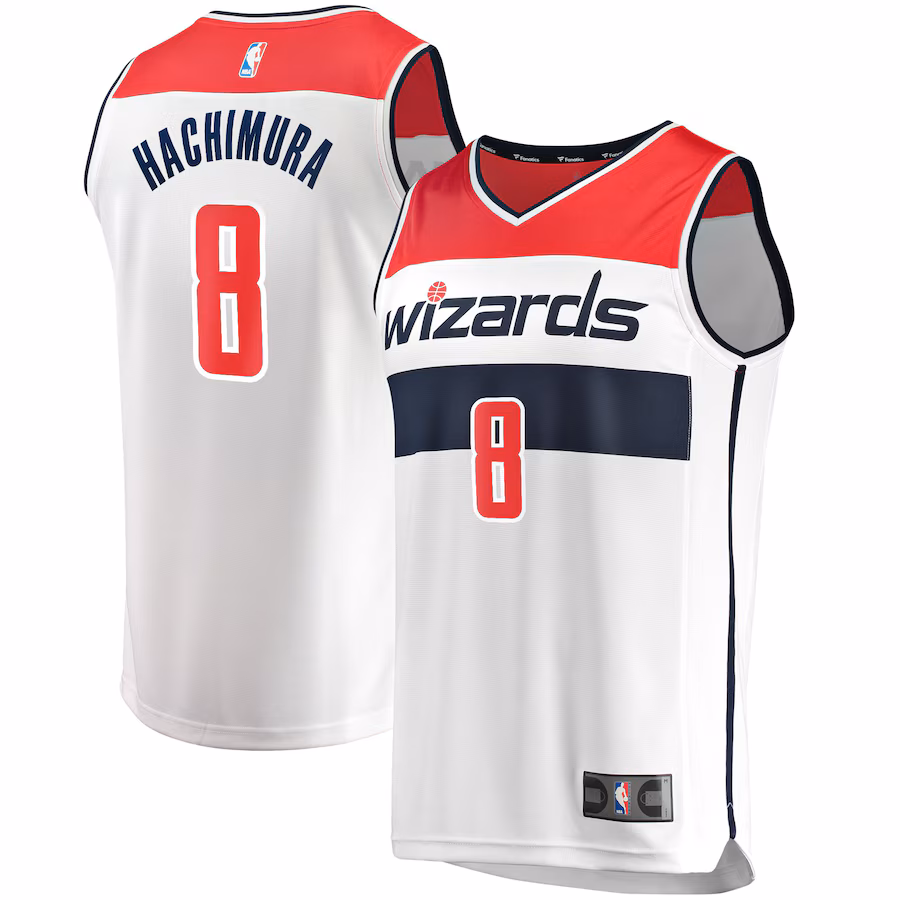 Youth Washington Wizards Rui Hachimura Fanatics White Fast Break Player Replica Jersey - Association Edition - U-jersey