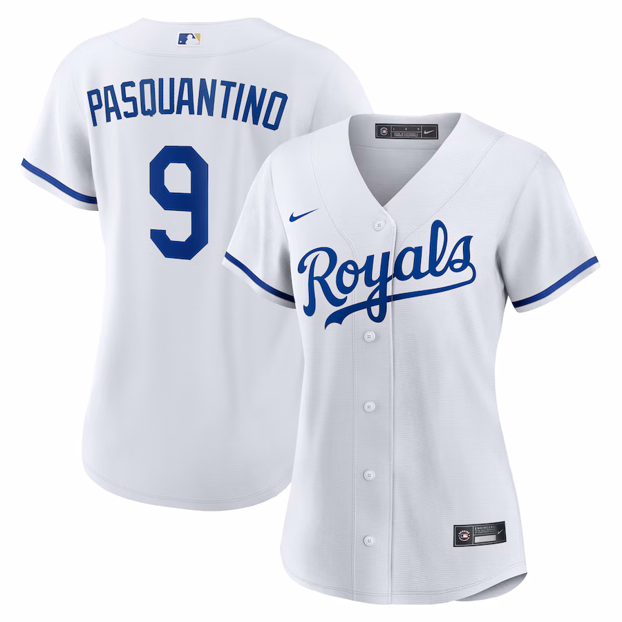 Women's Kansas City Royals Vinnie Pasquantino Nike White Home Replica Jersey - U-jersey