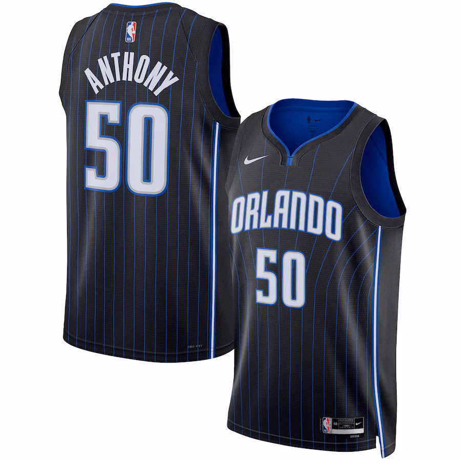 Unisex Orlando Magic Cole Anthony Nike Black Swingman Jersey - Icon Edition - U-jersey