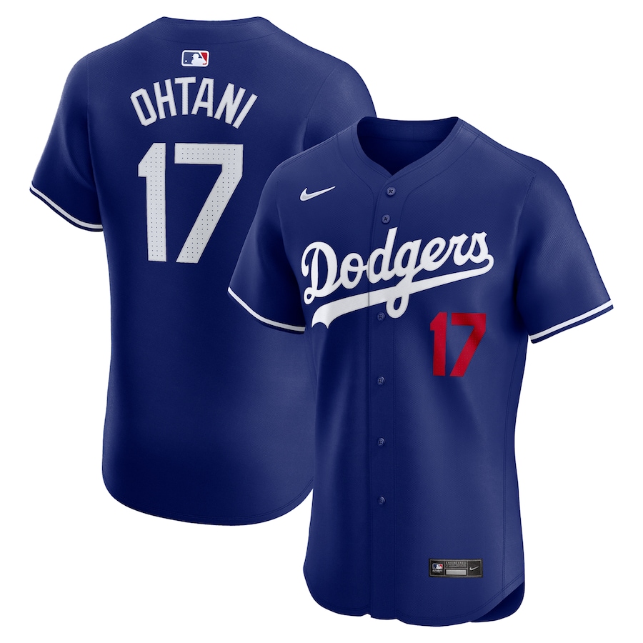 Men's Los Angeles Dodgers Shohei Ohtani Nike Royal Alternate Elite Jersey - U-jersey