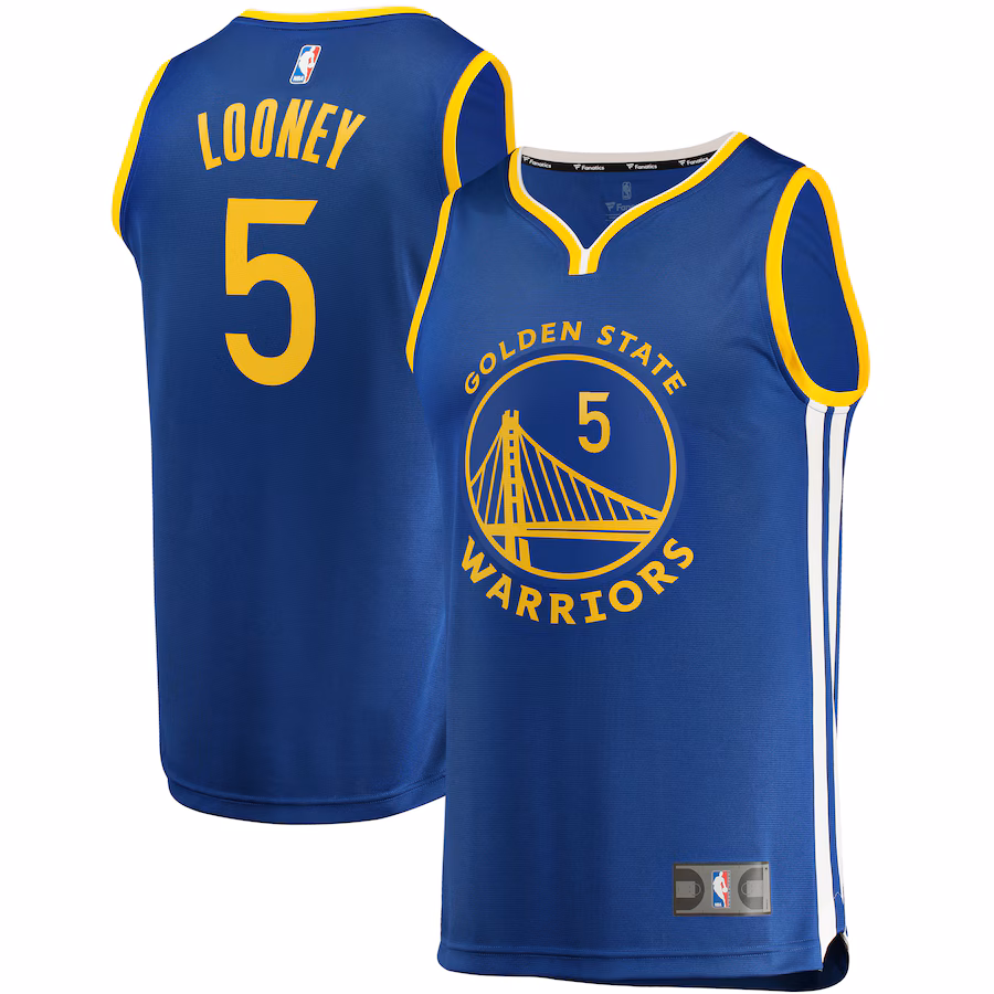 Men's Golden State Warriors Kevon Looney Fanatics Royal Fast Break Replica Player Team Jersey - Icon Edition - U-jersey