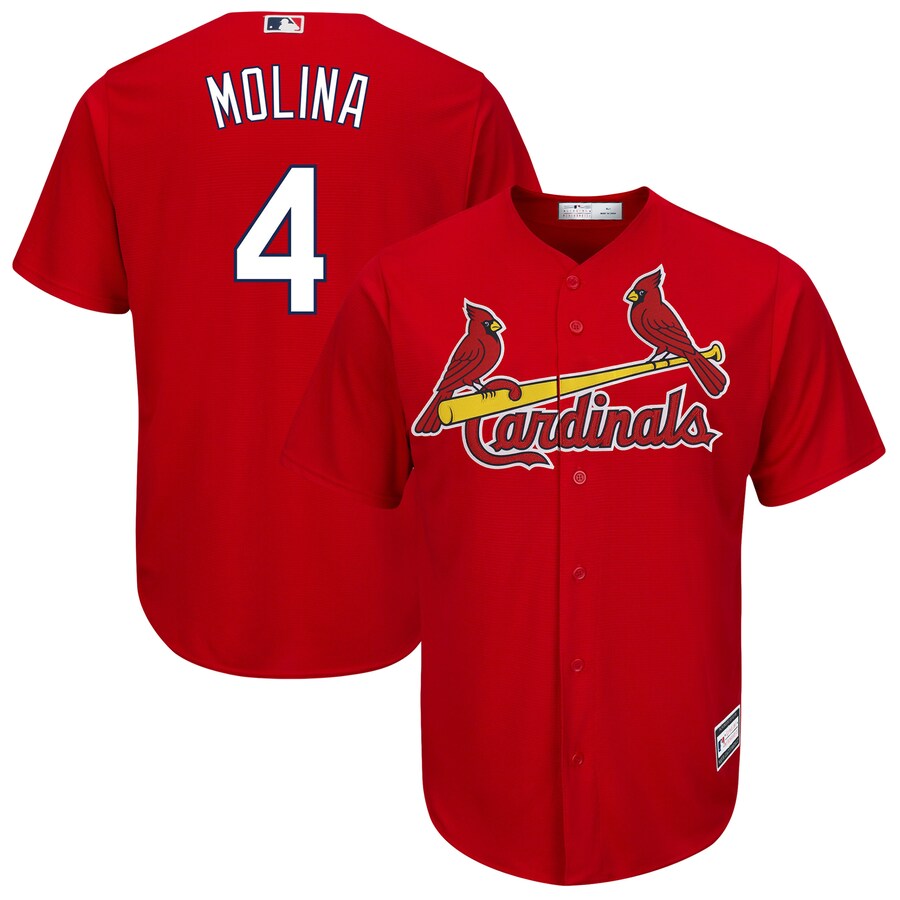 Men's St. Louis Cardinals Yadier Molina Red Big & Tall Replica Player Jersey - U-jersey