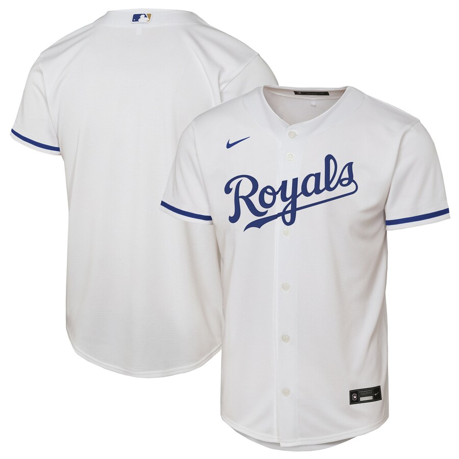 Youth Kansas City Royals Nike White Home Replica Jersey - U-jersey