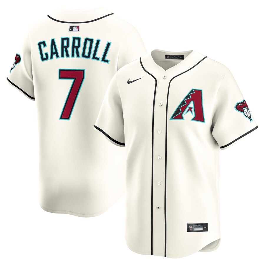 Men's Arizona Diamondbacks Corbin Carroll Nike Cream Home Limited Player Jersey - U-jersey