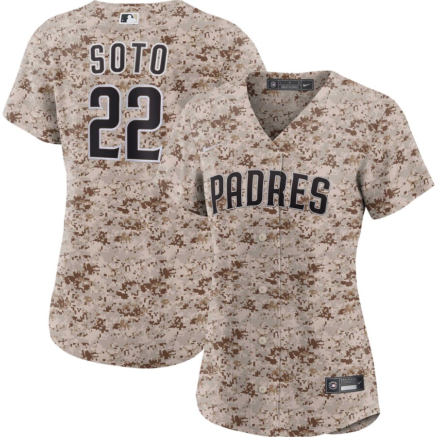Women's San Diego Padres Juan Soto Nike Camo USMC Alternate Replica Player Jersey - U-jersey