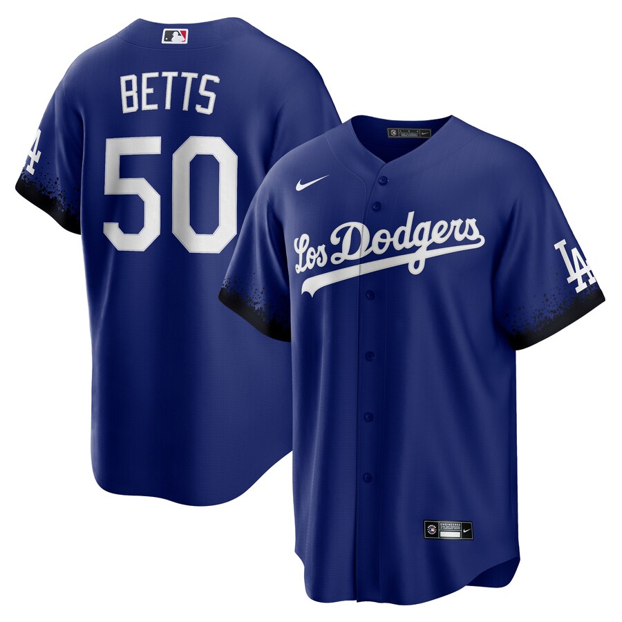 Men's Los Angeles Dodgers Mookie Betts Nike Royal City Connect Replica Player Jersey - U-jersey