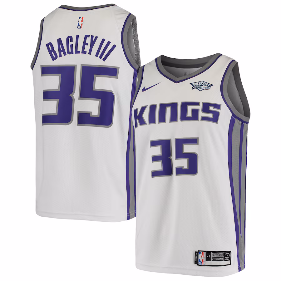 Men's Sacramento Kings Marvin Bagley III Nike White Swingman Player Jersey - Association Edition - U-jersey