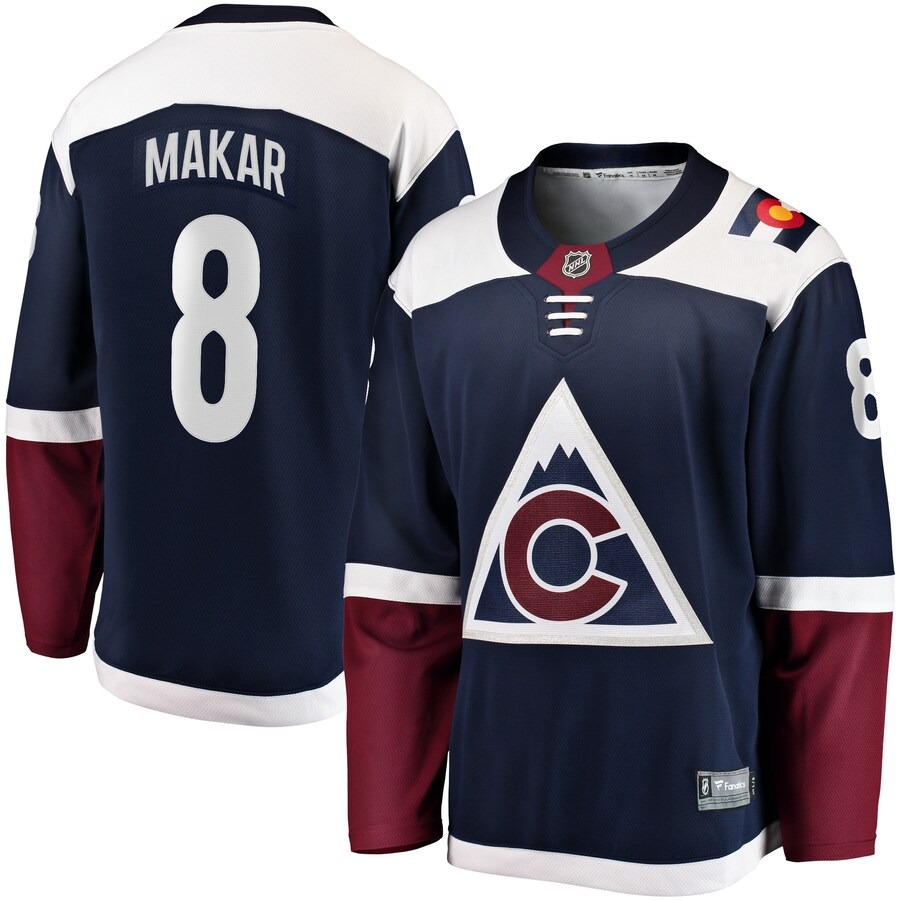 Men's Colorado Avalanche Cale Makar Fanatics Branded Navy Alternate 2018/19 Premier Breakaway Player Jersey - U-jersey