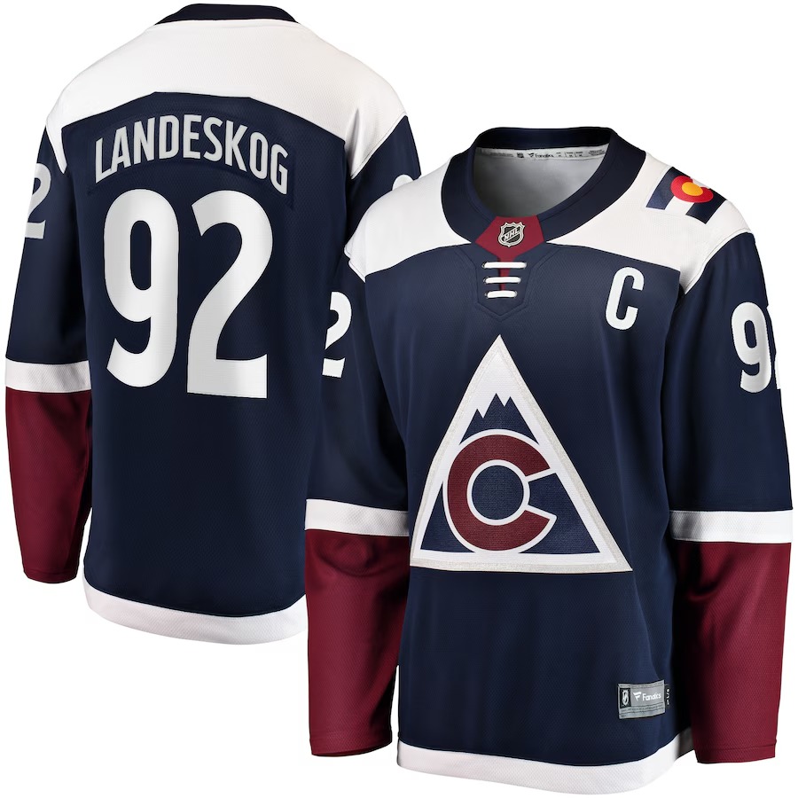 Men's Colorado Avalanche Gabriel Landeskog Fanatics Navy Premier Breakaway Player Jersey - U-jersey