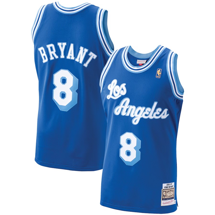 Men's Los Angeles Lakers Kobe Bryant Mitchell & Ness Royal 1996-97 Hardwood Classics Authentic Player Jersey - U-jersey