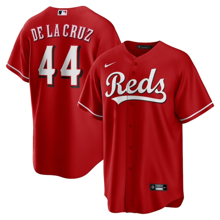 Men's Cincinnati Reds Elly De La Cruz Nike Red Big & Tall Alternate Replica Player Jersey - U-jersey