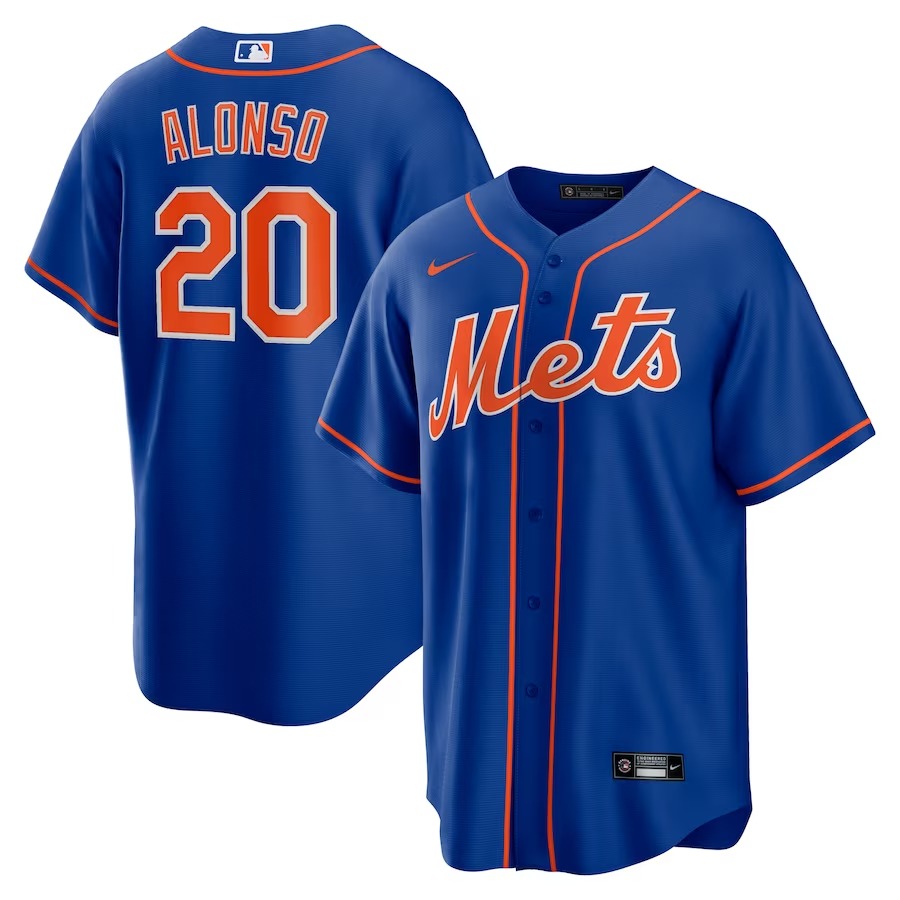 Men's New York Mets Pete Alonso Nike Royal Alternate Replica Player Name Jersey - U-jersey