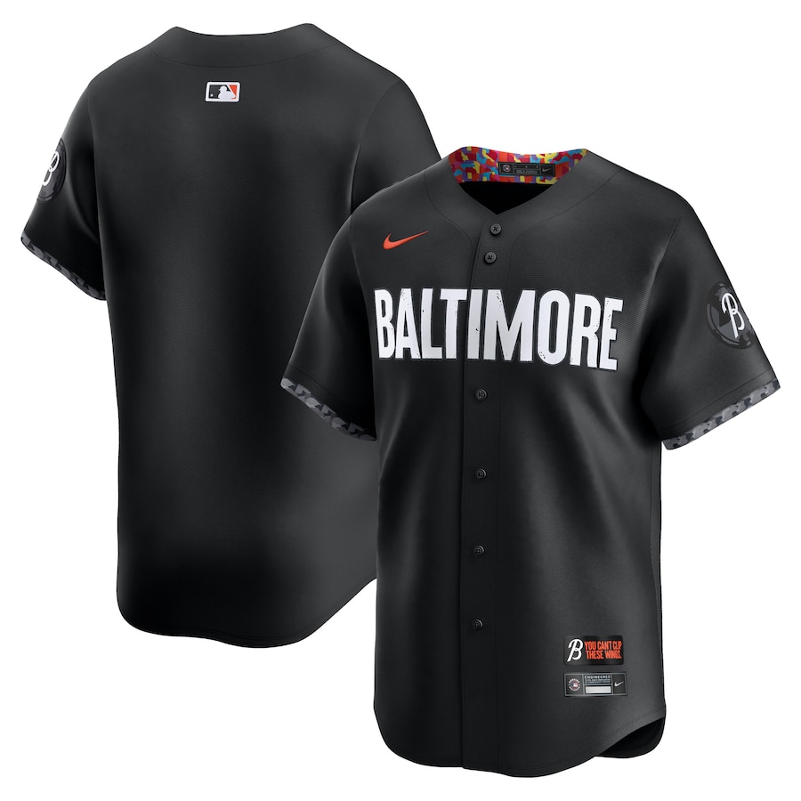 Men's Baltimore Orioles Nike Black City Connect Limited Jersey - U-jersey