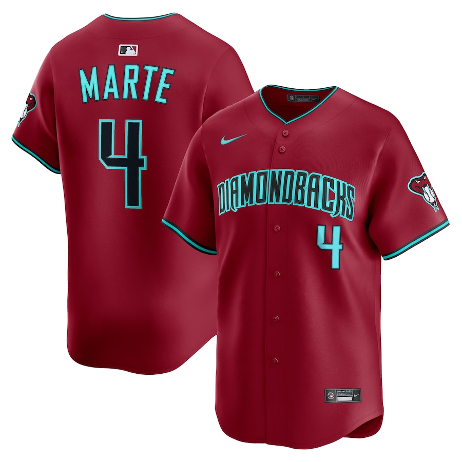 Men's Arizona Diamondbacks Ketel Marte Nike Red Alternate 2 Limited Player Jersey - U-jersey