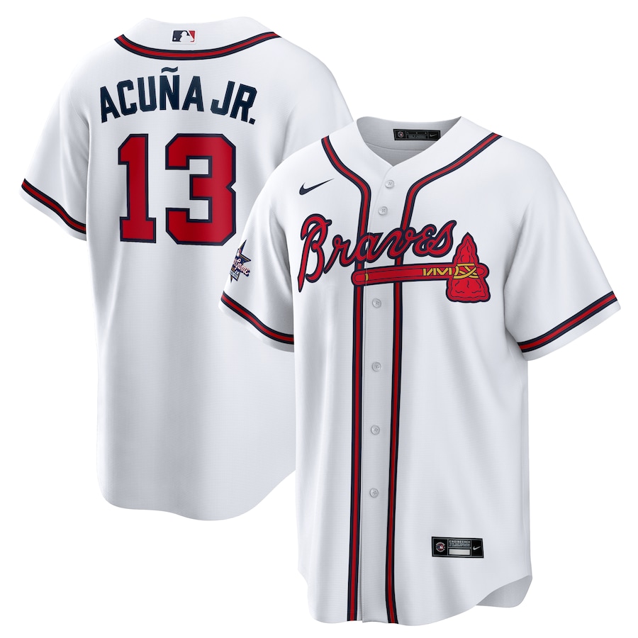 Youth Atlanta Braves Ronald Acuña Jr. Nike White 2025 MLB All-Star Game Home Replica Player Jersey - U-jersey