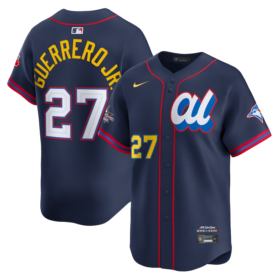 Men's American League Vladimir Guerrero Jr. Nike Navy 2025 All-Star Edition Limited Player Jersey - U-jersey