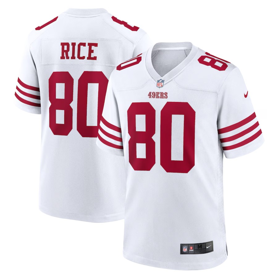 Men's San Francisco 49ers Jerry Rice Nike White Retired Player Game Jersey - U-jersey