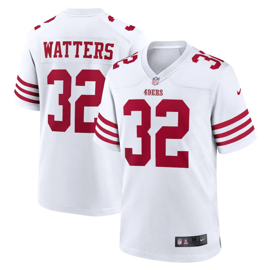 Men's San Francisco 49ers Ricky Watters Nike White Retired Player Game Jersey - U-jersey