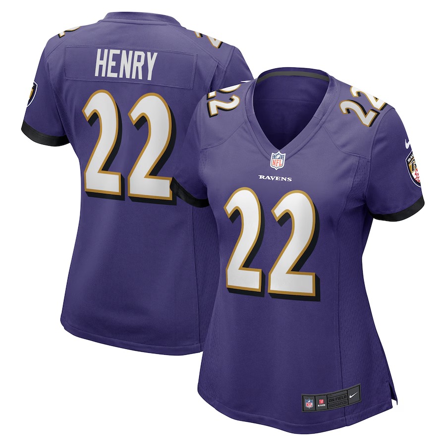 Women's Baltimore Ravens Derrick Henry Nike Purple Game Player Jersey - U-jersey