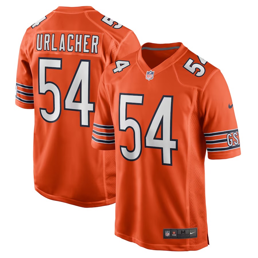 Men's Chicago Bears Brian Urlacher Nike Orange Retired Player Jersey - U-jersey