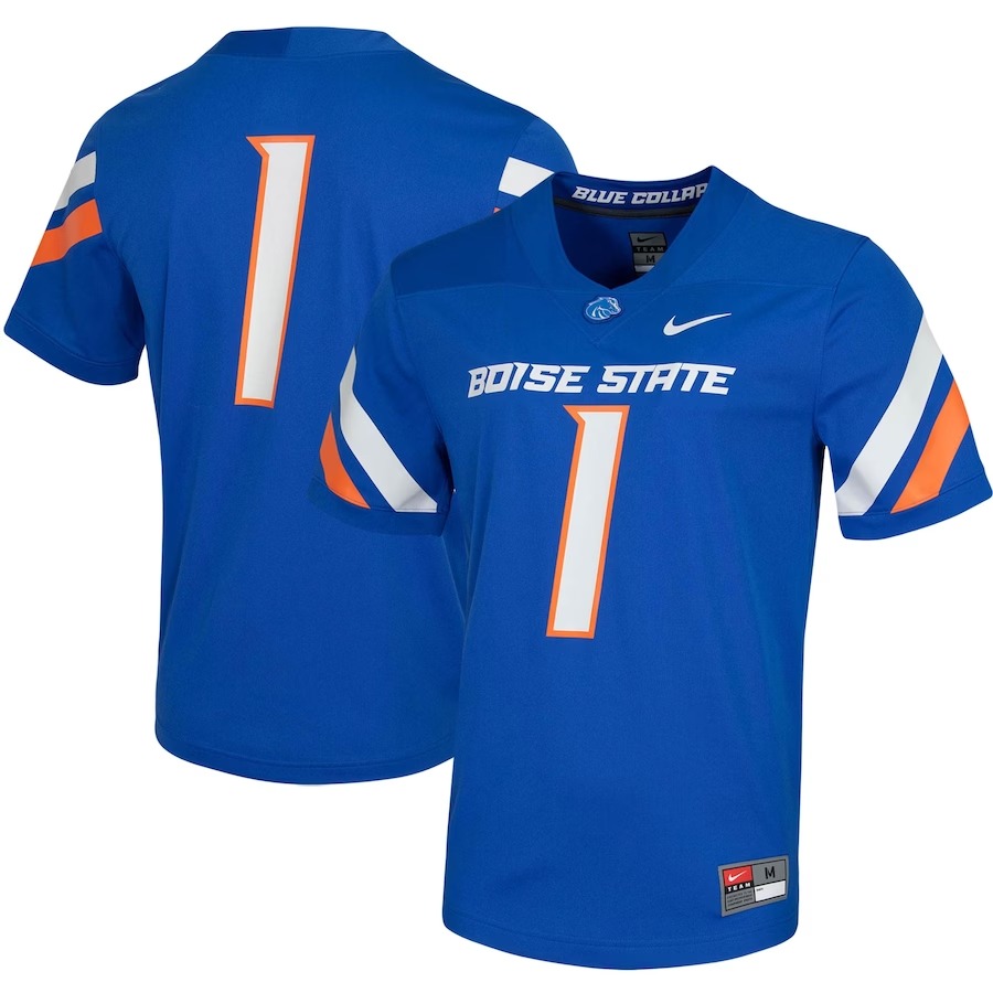 #1 Boise State Broncos Nike Untouchable Game Jersey - Royal - U-jersey