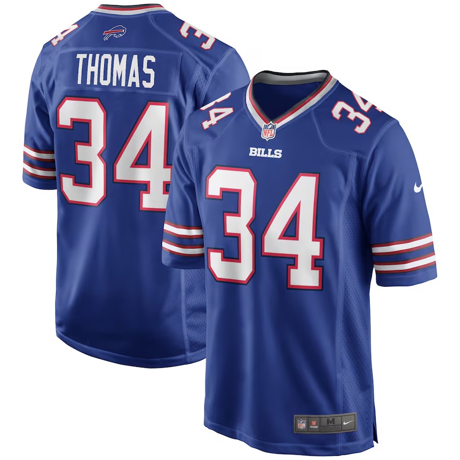 Men's Buffalo Bills Thurman Thomas Nike Royal Game Retired Player Jersey - U-jersey