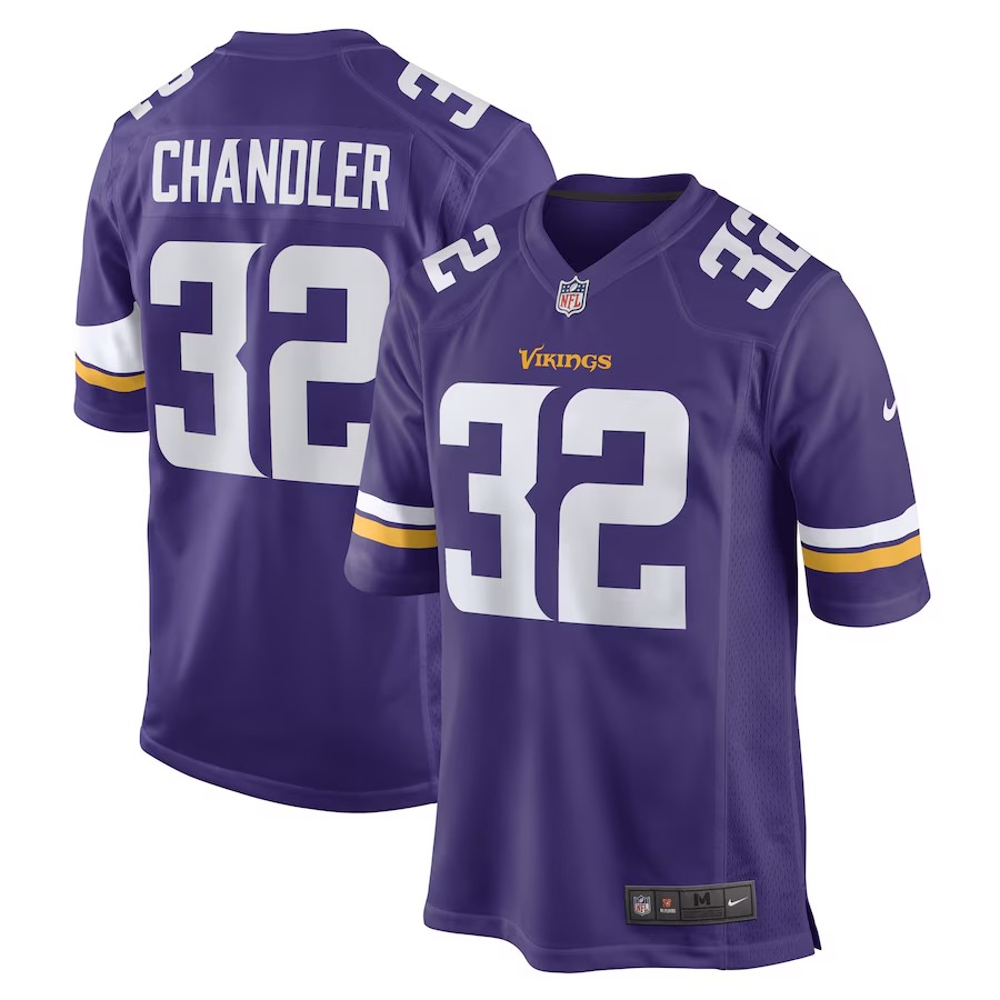 Men's Minnesota Vikings Ty Chandler Nike Purple Game Player Jersey - U-jersey