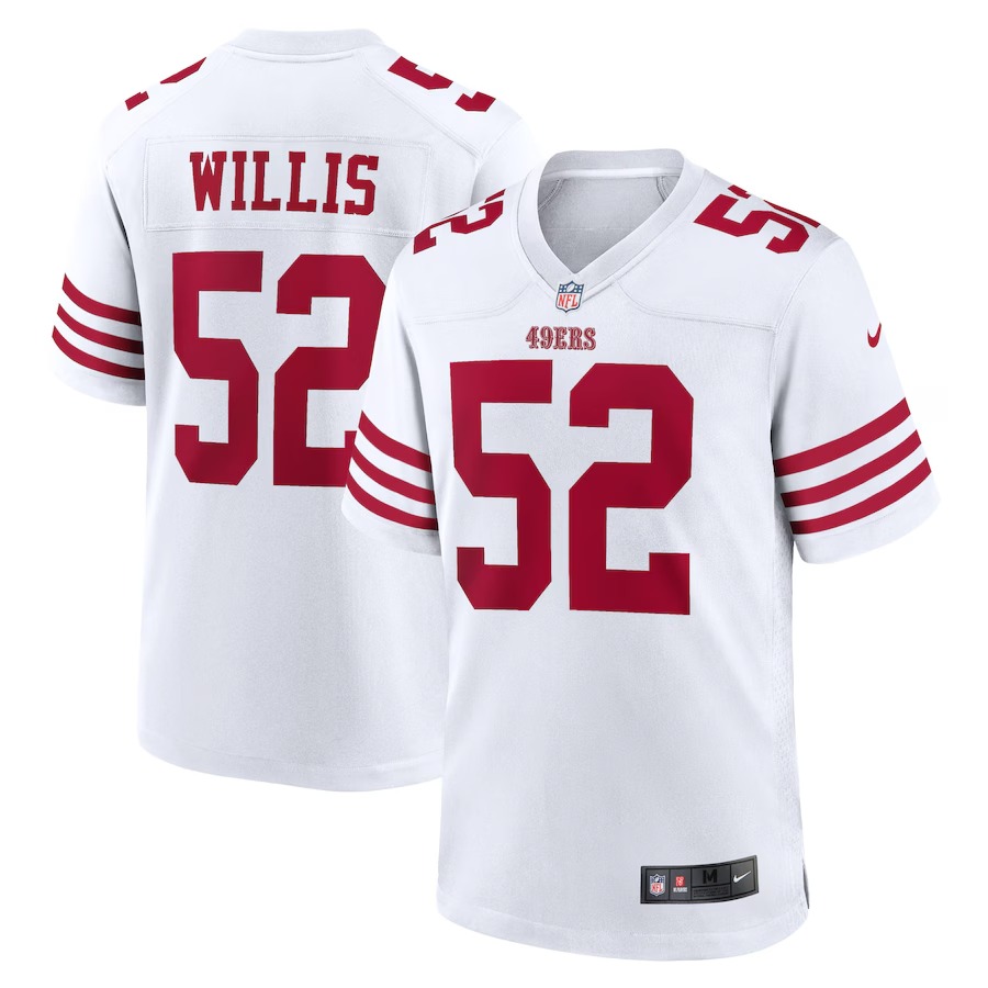 Men's San Francisco 49ers Patrick Willis Nike White Retired Player Game Jersey - U-jersey