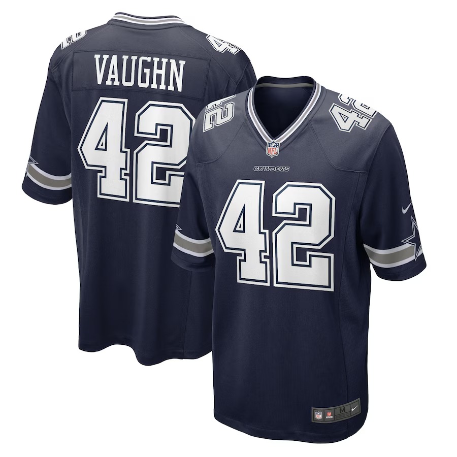 Men's Dallas Cowboys Deuce Vaughn Nike Navy  Game Jersey - U-jersey