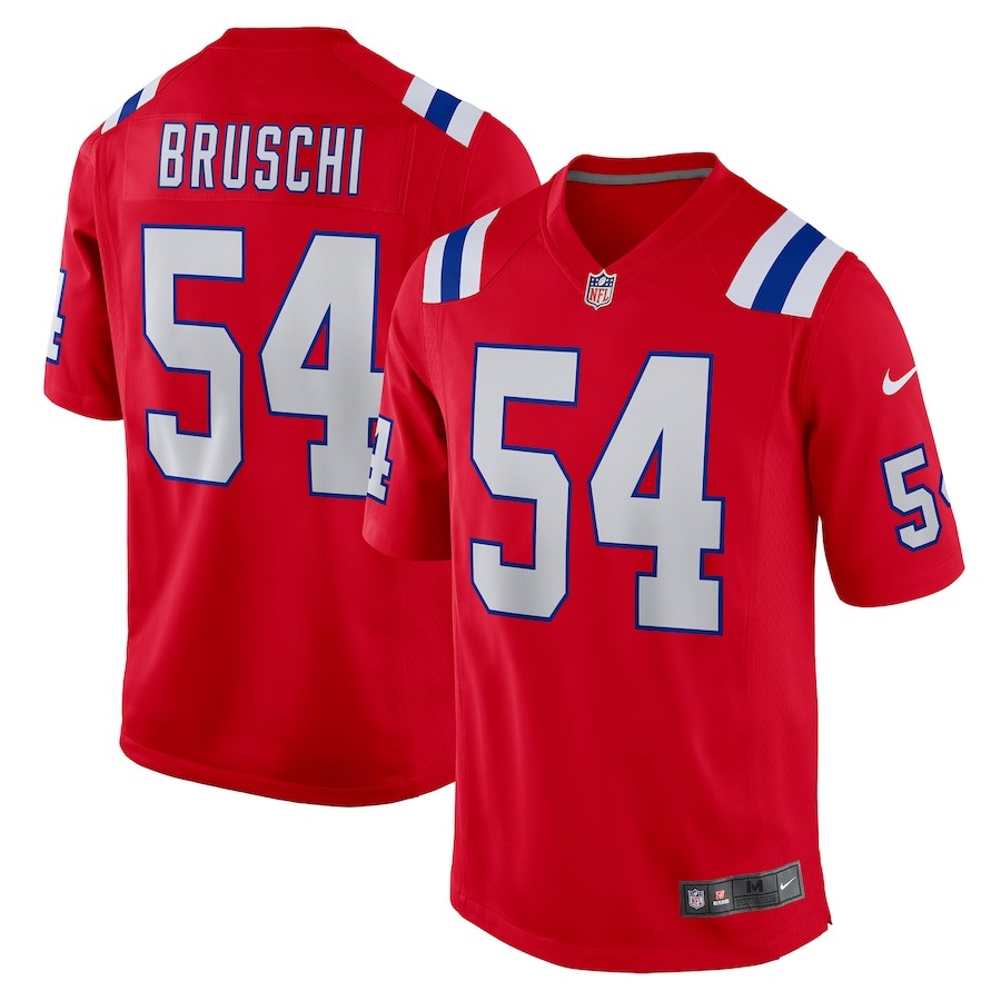 Men's New England Patriots Tedy Bruschi Nike Red Retired Player Alternate Game Jersey - U-jersey