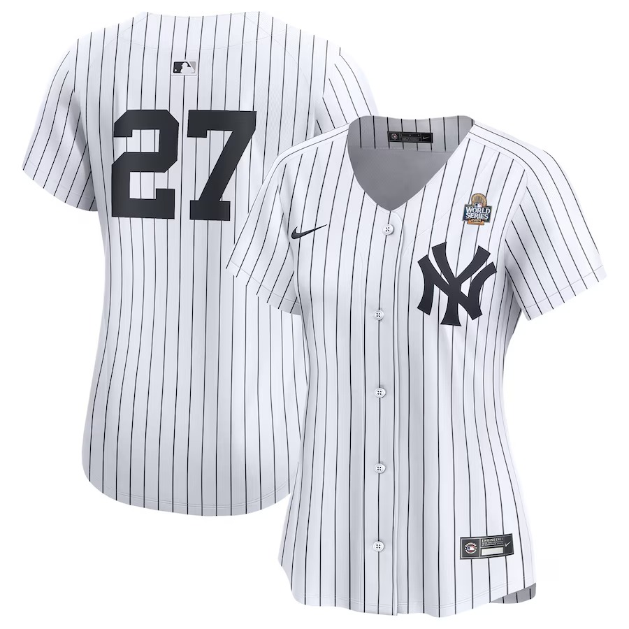 Women's New York Yankees Giancarlo Stanton Nike White 2024 World Series Limited Player Jersey - U-jersey