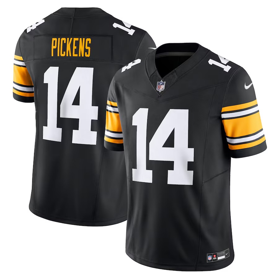 Men's Pittsburgh Steelers George Pickens Nike Black Vapor F.U.S.E. Limited Jersey - U-jersey