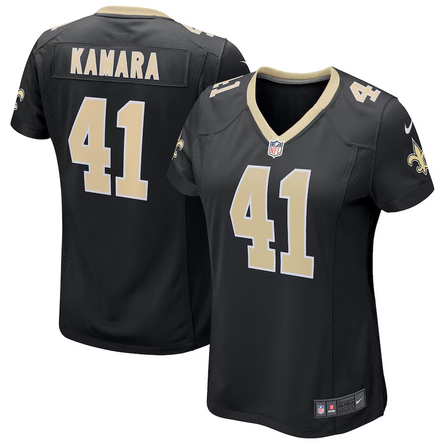 Women's Nike Alvin Kamara Black New Orleans Saints Game Jersey - U-jersey
