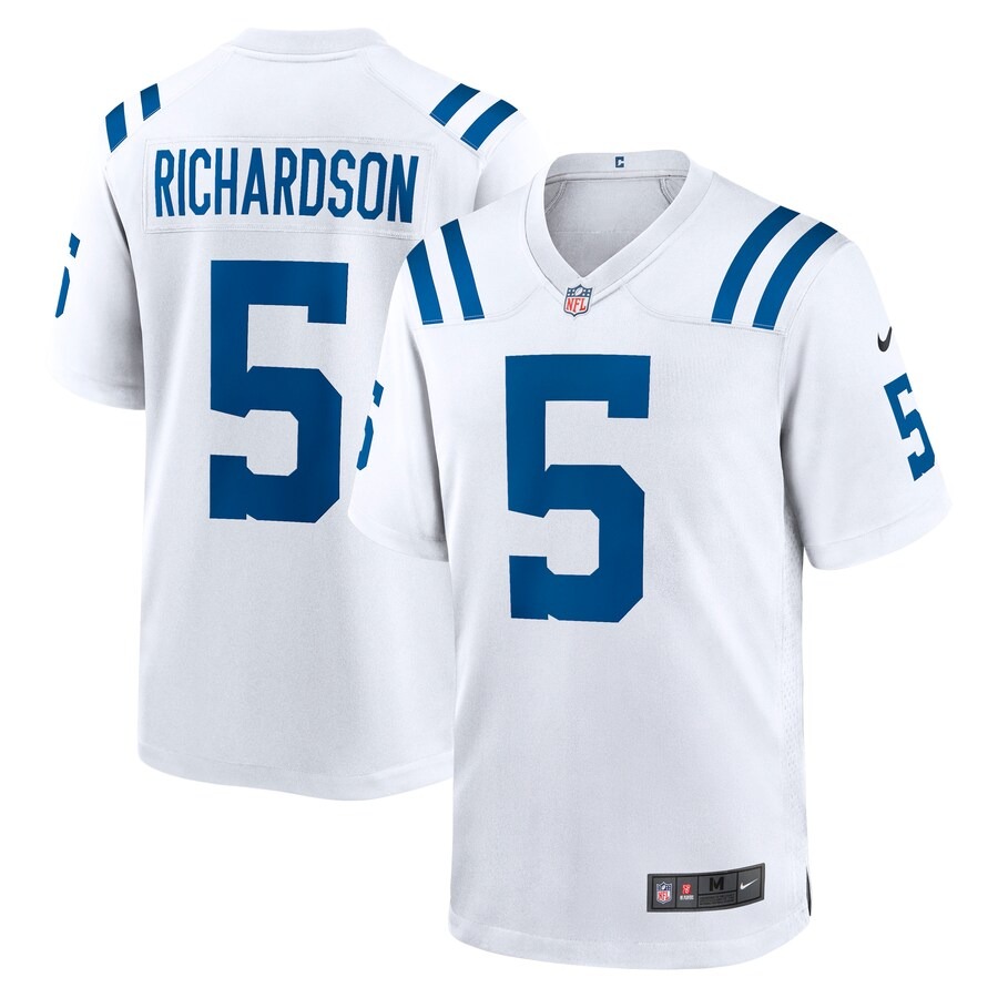 Men's Indianapolis Colts Anthony Richardson Nike White 2023 NFL Draft First Round Pick Game Jersey - U-jersey