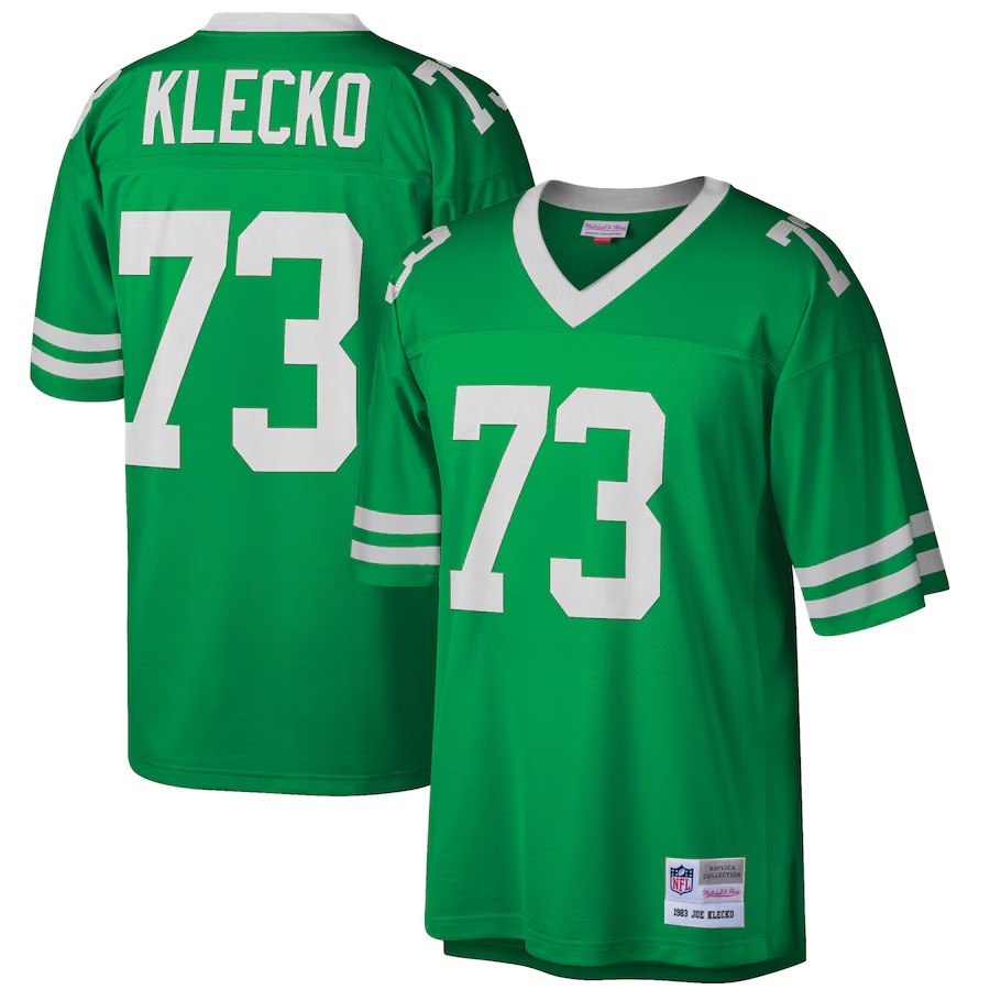 Men's New York Jets Joe Klecko Mitchell & Ness Green Retired Player Legacy Replica Jersey - U-jersey