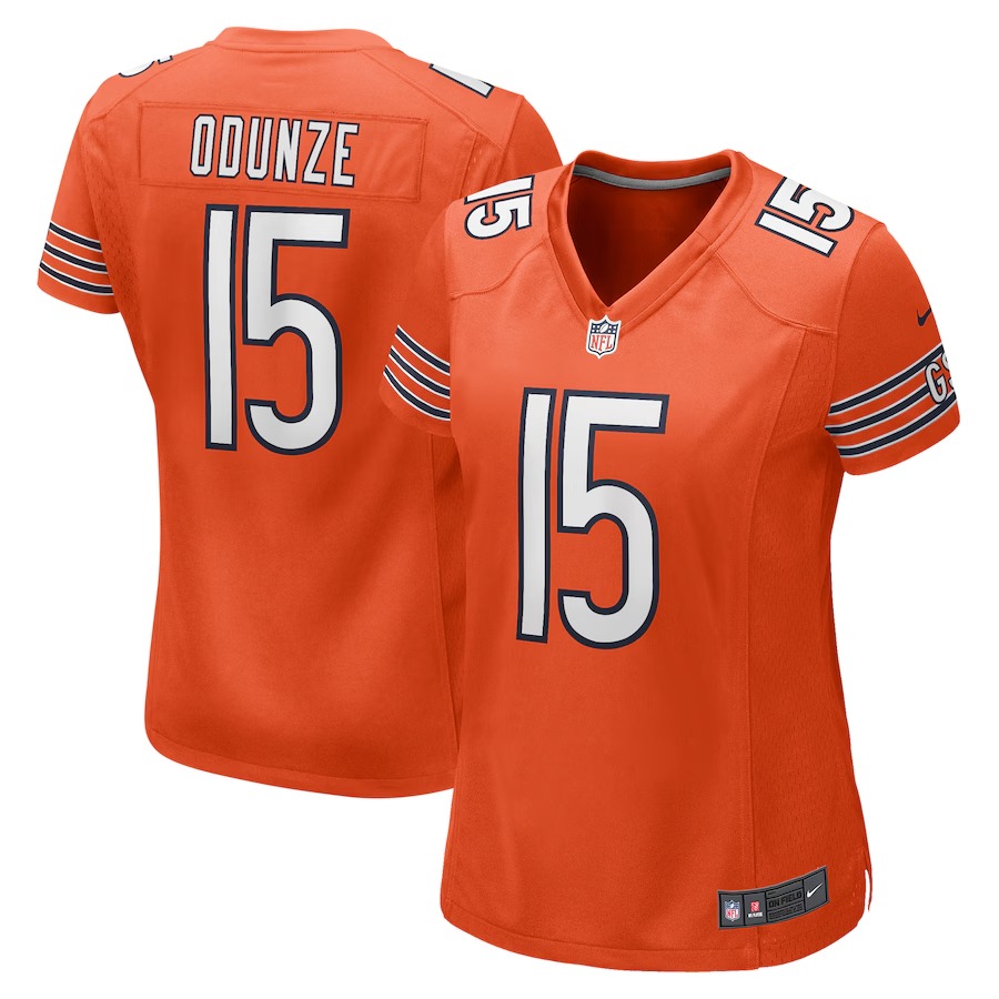 Women's Chicago Bears Rome Odunze Nike  Orange Alternate Game Jersey - U-jersey