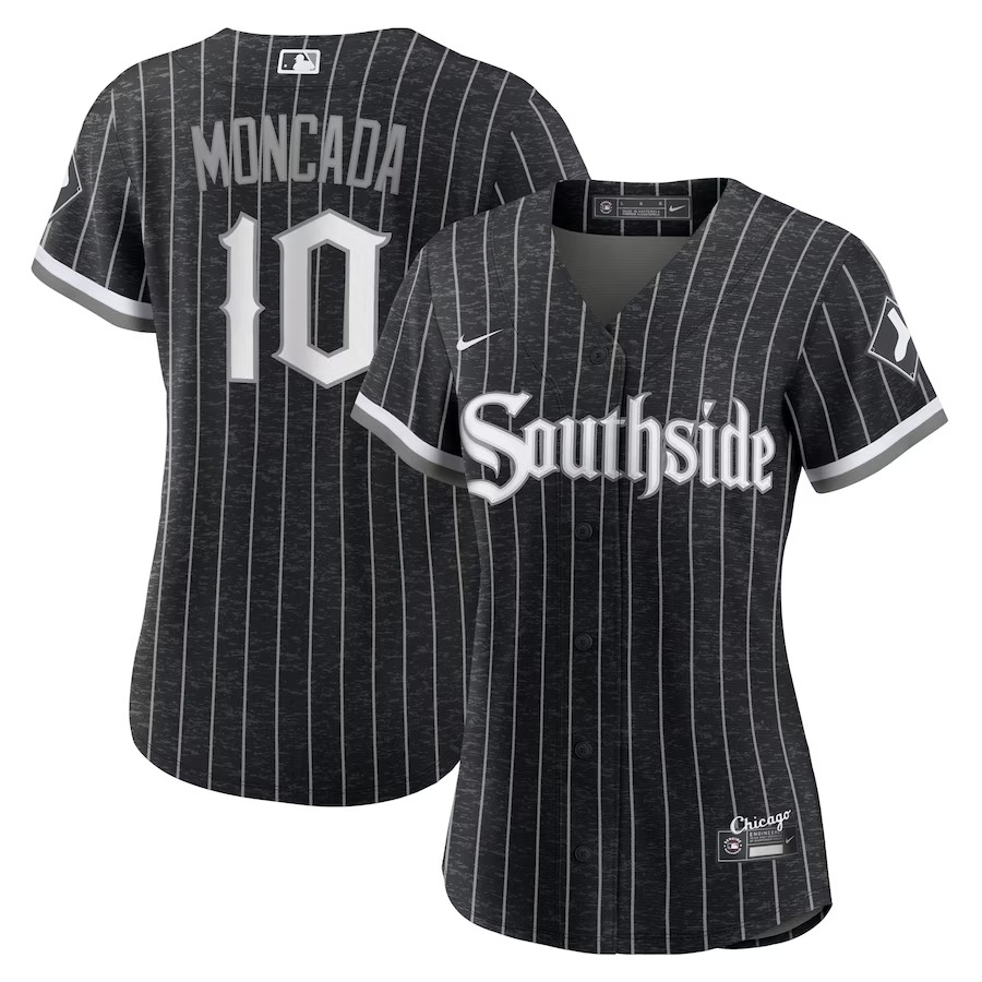 Women's Chicago White Sox Yoan Moncada Nike Black City Connect Replica Player Jersey - U-jersey