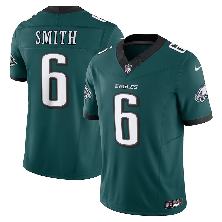 Men's Philadelphia Eagles DeVonta Smith Nike Midnight Green Vapor F.U.S.E. Limited Jersey - U-jersey