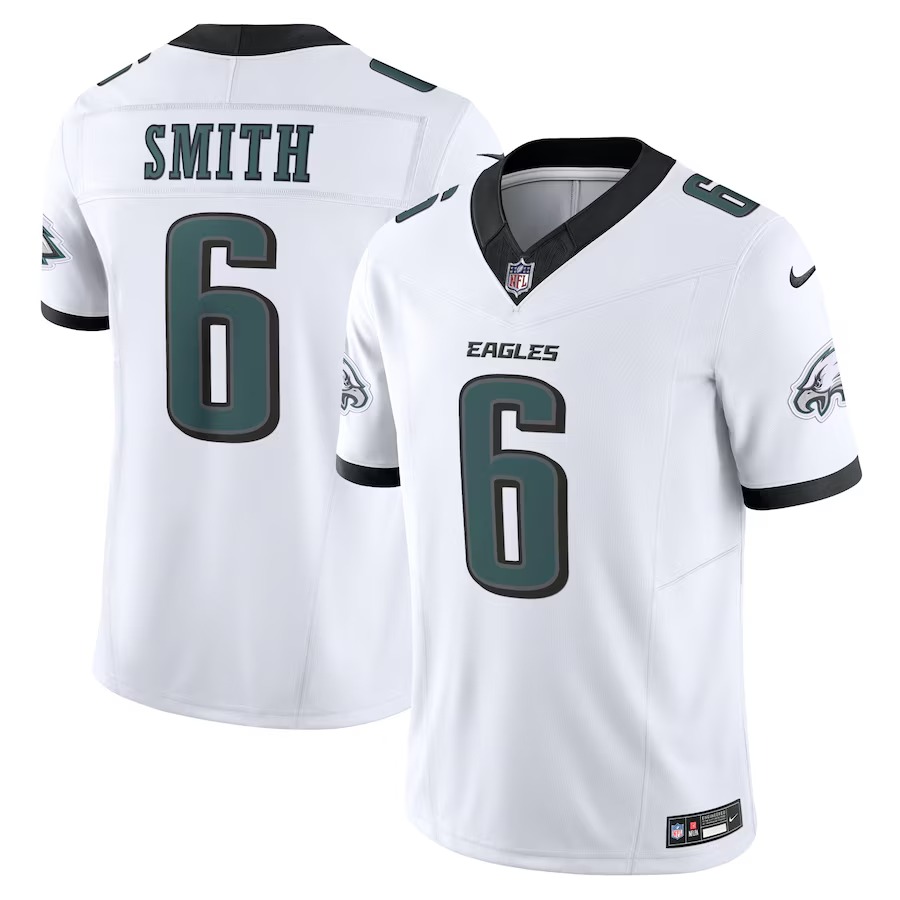 Men's Philadelphia Eagles DeVonta Smith Nike White Vapor F.U.S.E. Limited Jersey - U-jersey